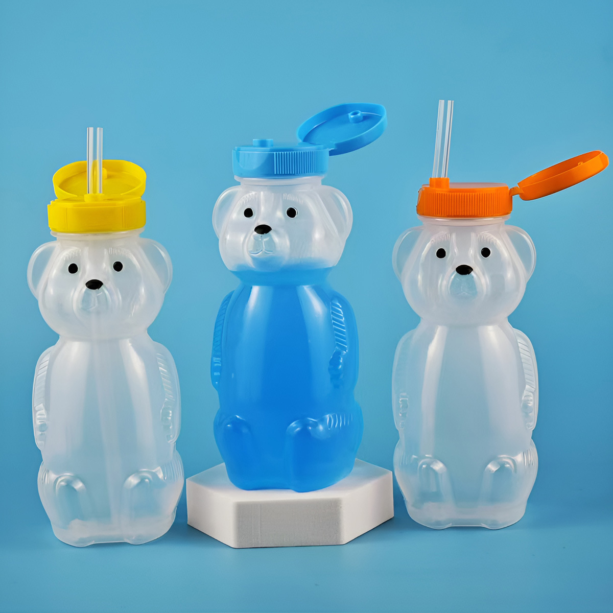 Bear Canister - Urocza butelka w kształcie misia, plastikowy