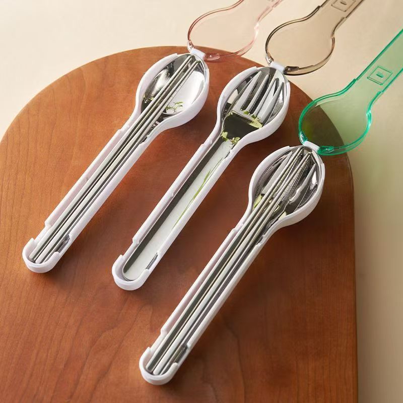 Camp Utensil Set - Przenośny zestaw sztućców z pudełkiem do