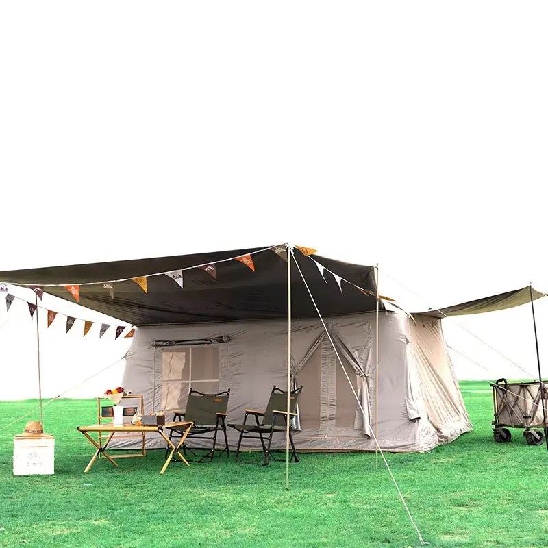 Outdoor Camping Inflatable Tent - Nowy model, termoizolacyjny, duży, rodzinny namiot