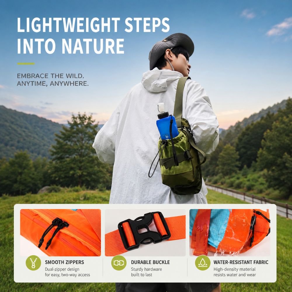 Outdoor Camping Kettle - Koreańska torba na ramię do użytku