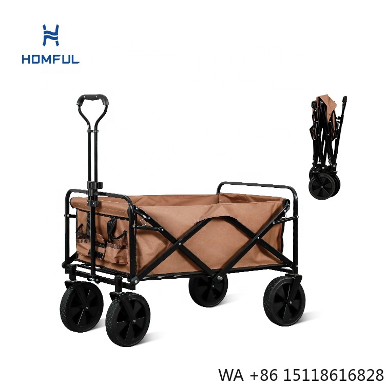 Outdoor Camping And Fishing - Wózek wędkarski HOMFUL, składany, transportowy, kempingowy,
