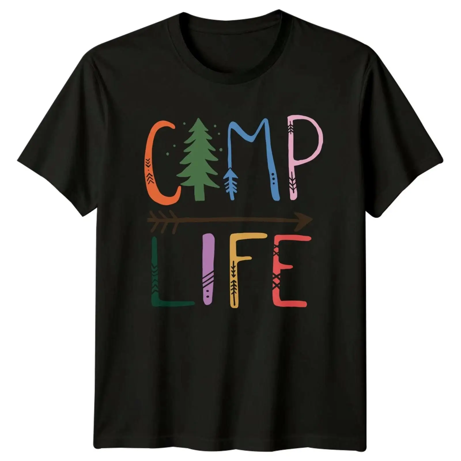 Outdoor Und Camping - Koszulka Camp Life Rustikal Outdoor Camping