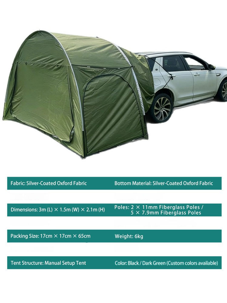 Outdoor Camping Car Tent - Namiot samochodowy na zewnątrz, tylny namiot
