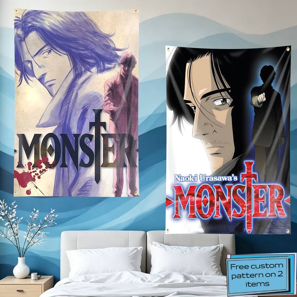 Outdoor Camping Anime - Dr-Tenma Retor Anime MONSTER Flaga Gobelinowa