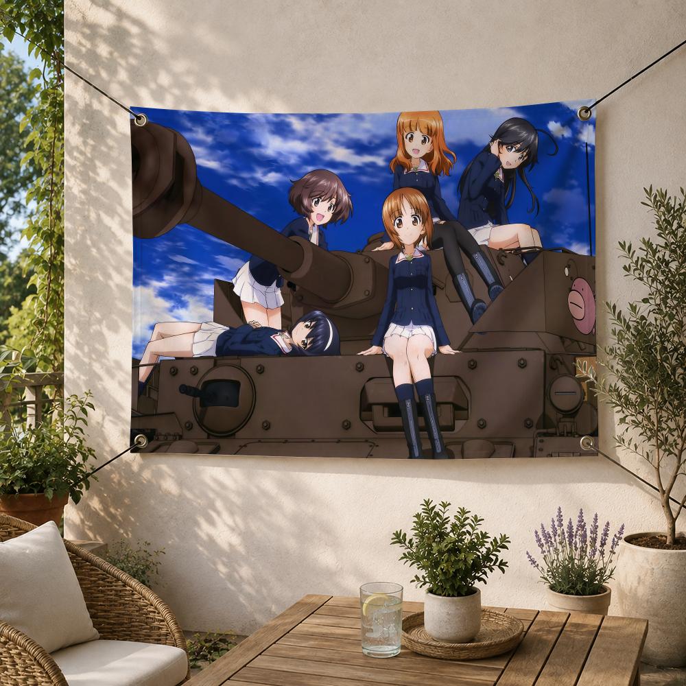 Outdoor Und Camping - Flagi dekoracyjne z motywem anime wojskowym