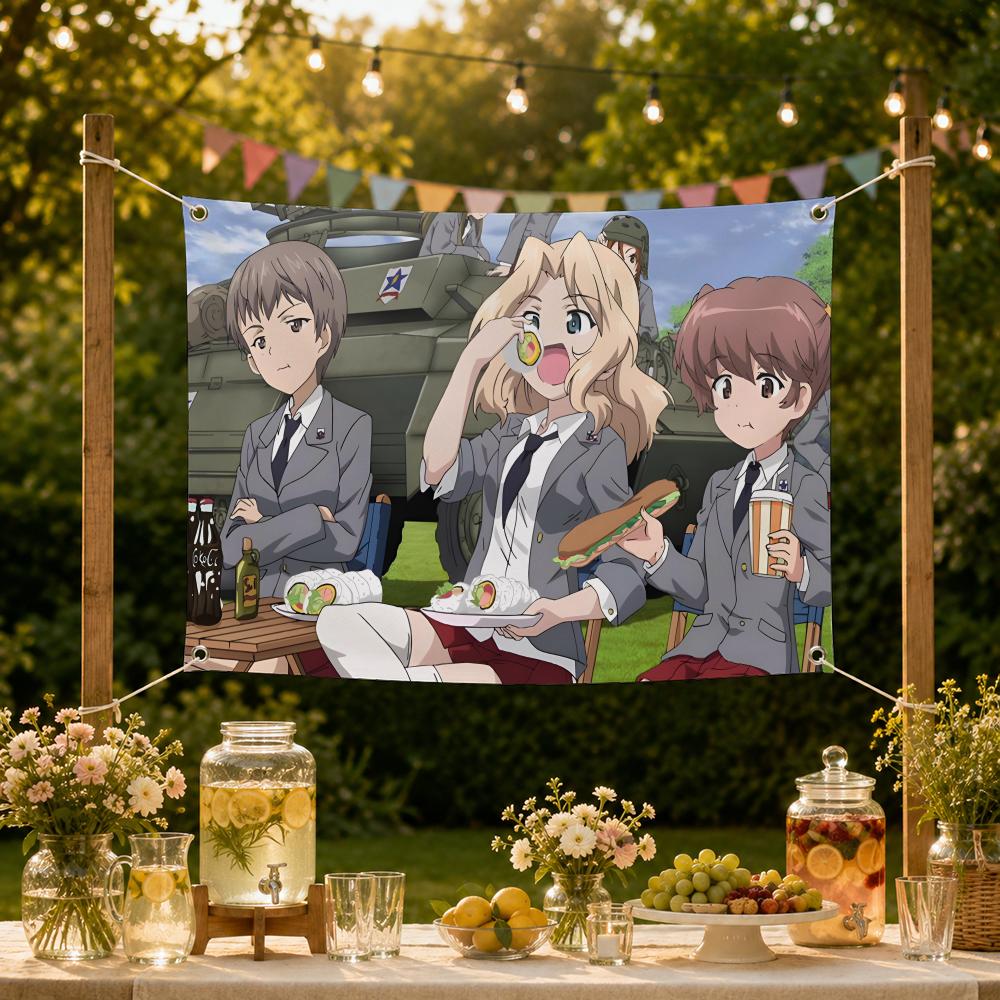 Flaga z motywem anime o dziewc – Outdoor Und Camping recenzja i cena