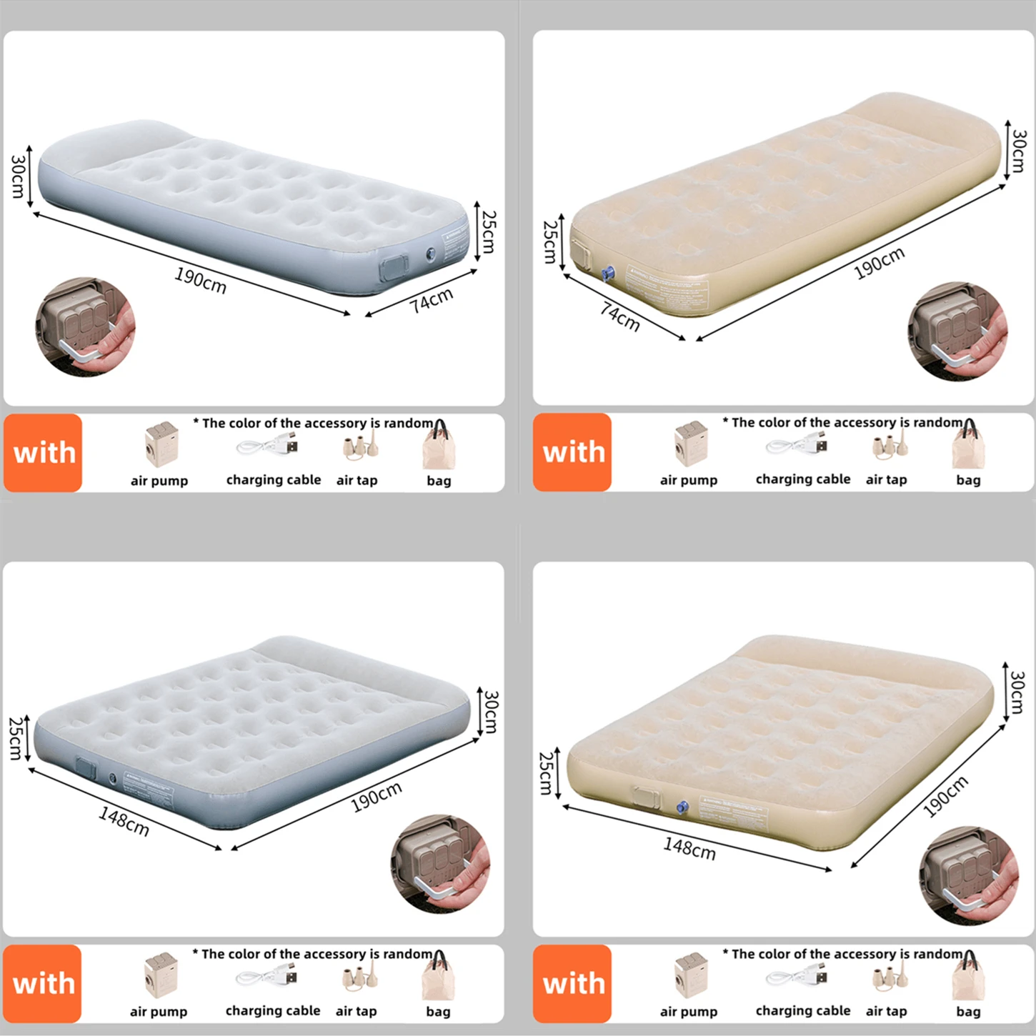 Nowy materac dmuchany z wbudow – Camping Outdoor Or Indoor recenzja i cena