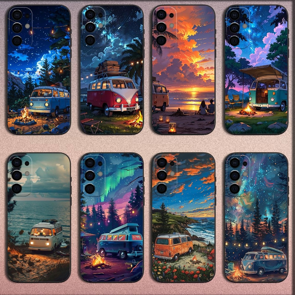 Etui na telefon Combi Van Car  – Outdoor Camping Anime recenzja i cena