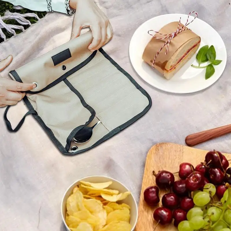 Torba na sztućce kempingowe z  – Outdoor Camping Utensils recenzja i cena