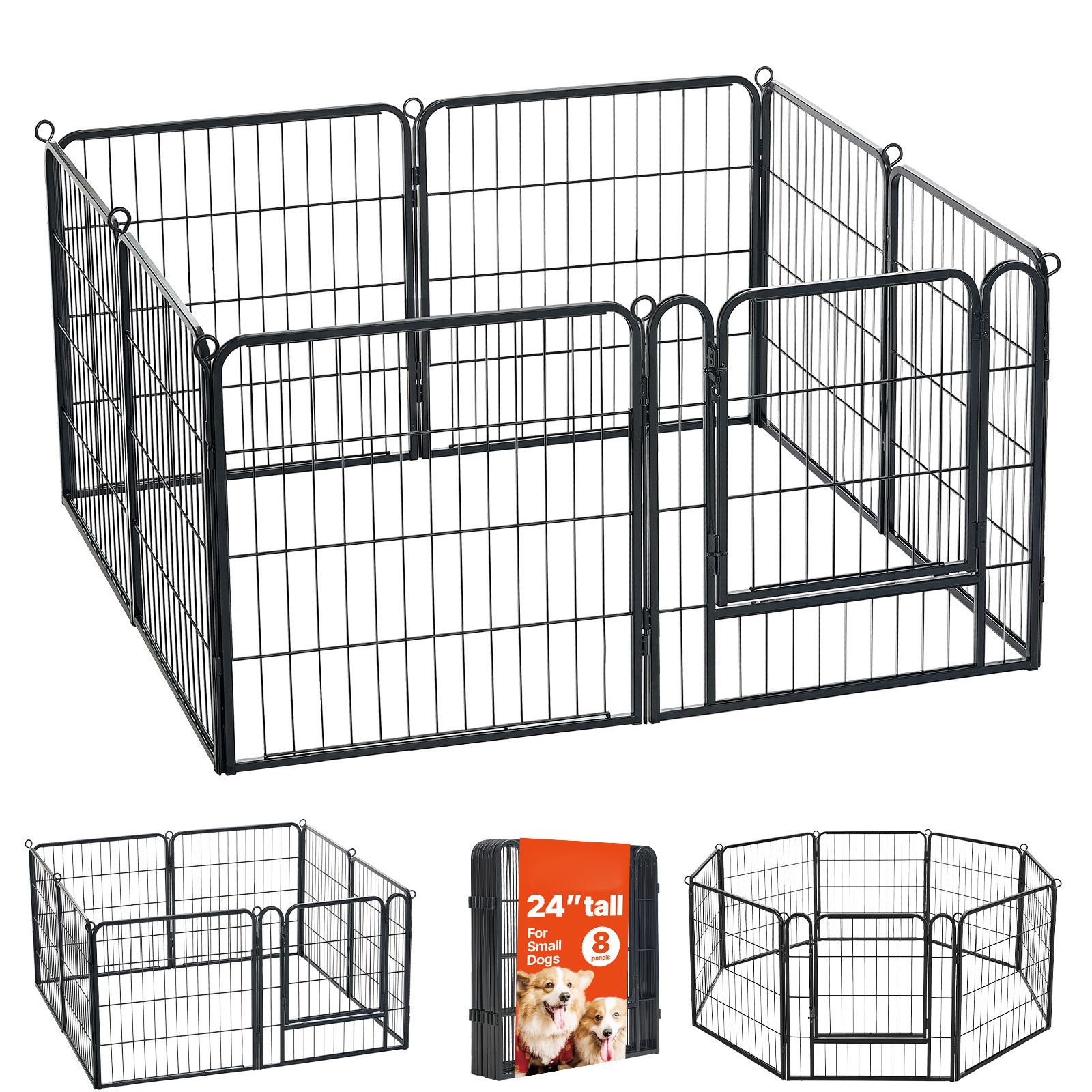 Ogrodzenie dla psa 24 cale, 8  – Camping Outdoor Or Indoor recenzja i cena