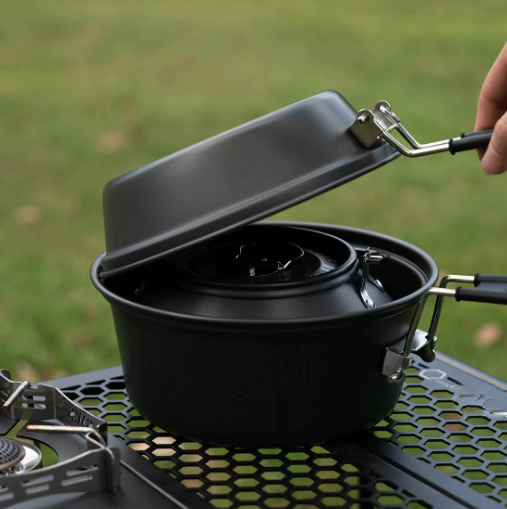 Lekki aluminiowy zestaw naczyń – Outdoor Camping Kettle recenzja i cena