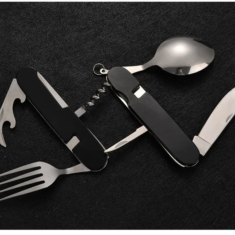 Składana zastawa stołowa 4 w 1 – Outdoor Camping Utensils recenzja i cena