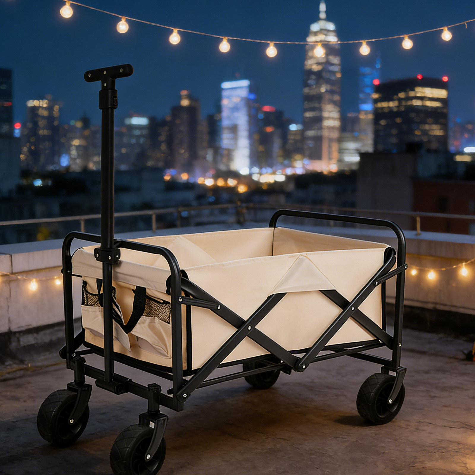 Składany wózek transportowy z  – Outdoor Camping Trolley recenzja i cena