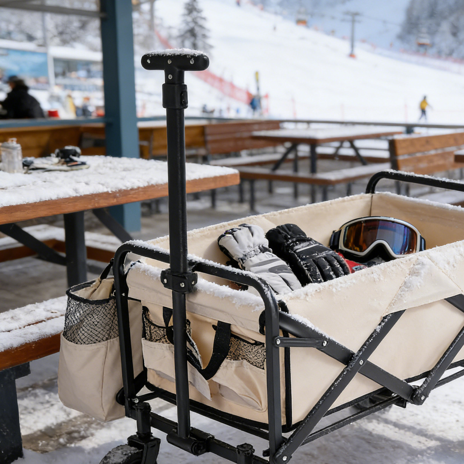 Składany wózek transportowy z  – Outdoor Camping Trolley recenzja i cena