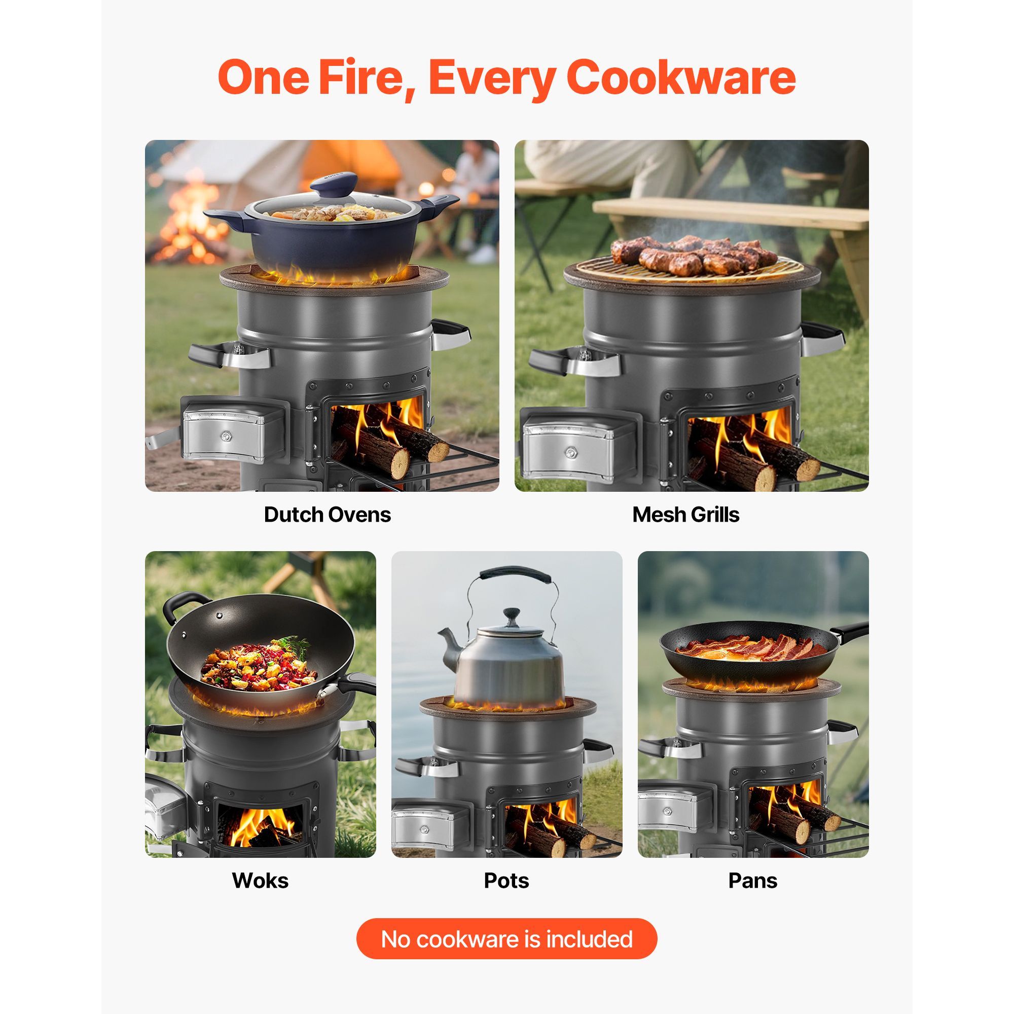 Przenośny piecyk rakietowy na  – Camping Outdoor Or Indoor recenzja i cena