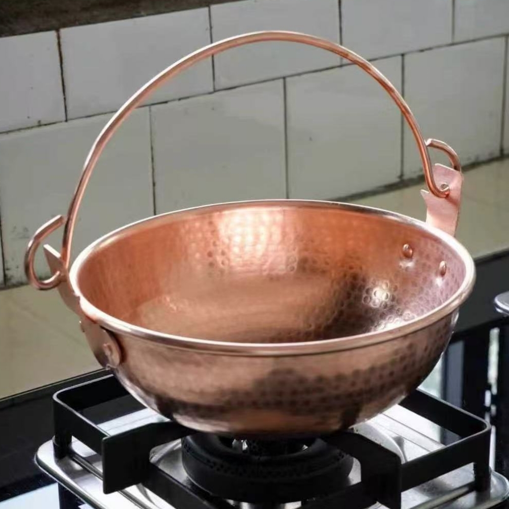 Miedziany garnek wiszący w sty – Outdoor Camping Utensils recenzja i cena