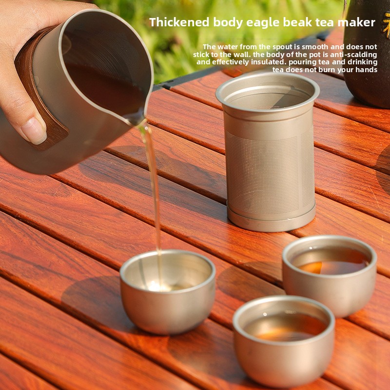 Przenośny zestaw do herbaty z  – Outdoor Camping Kettle recenzja i cena