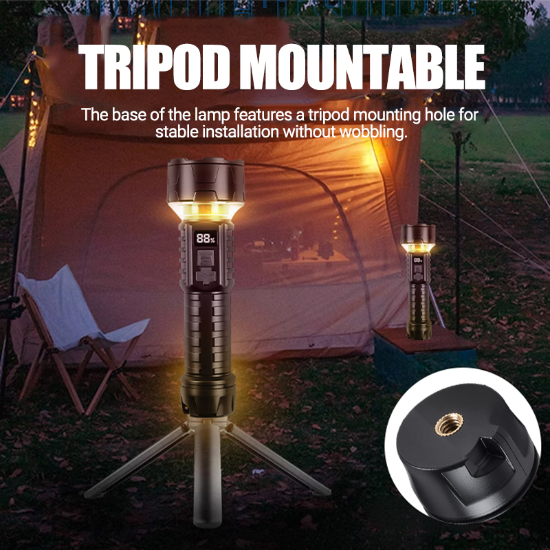 Latarka COB LED Akumulatorowa  – Outdoor Camping Hiking recenzja i cena
