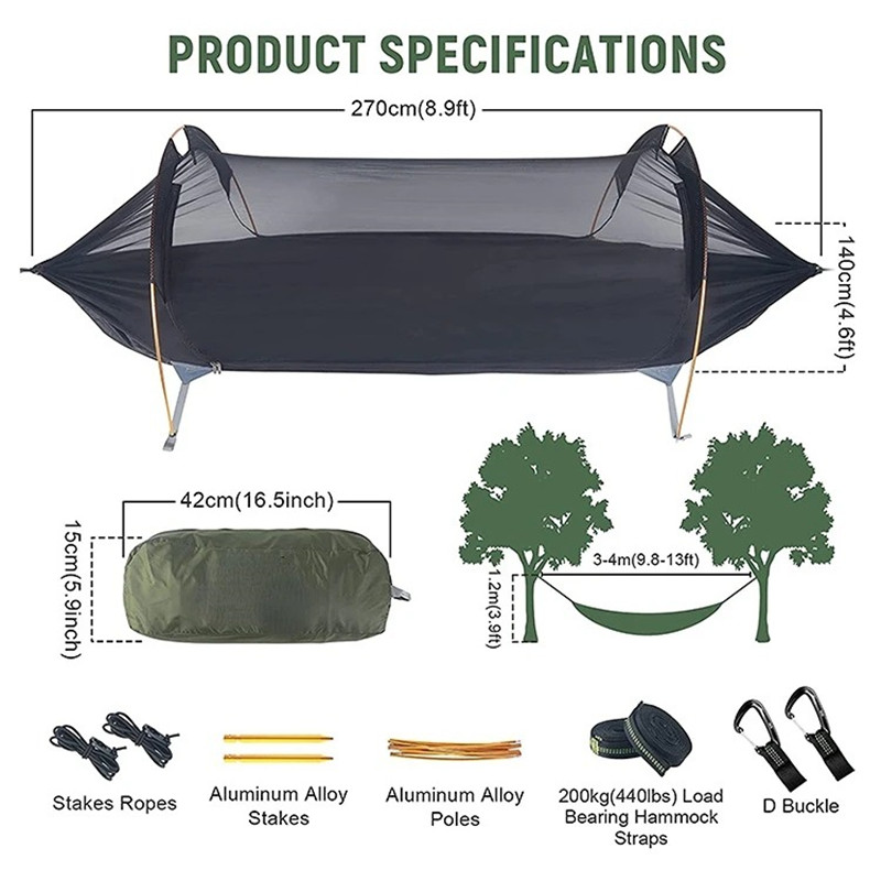 Hamak z moskitierą 3w1 z wodoo – Outdoor Camping Solo recenzja i cena