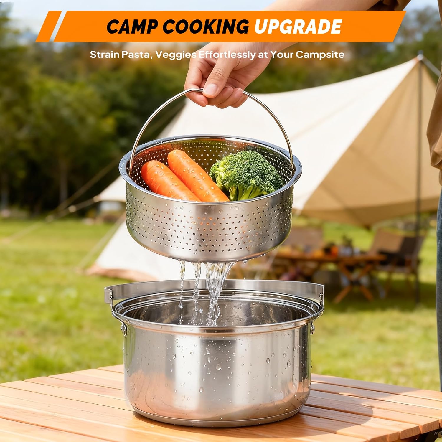 6-częściowy zestaw naczyń kuch – Outdoor Camping Kettle recenzja i cena