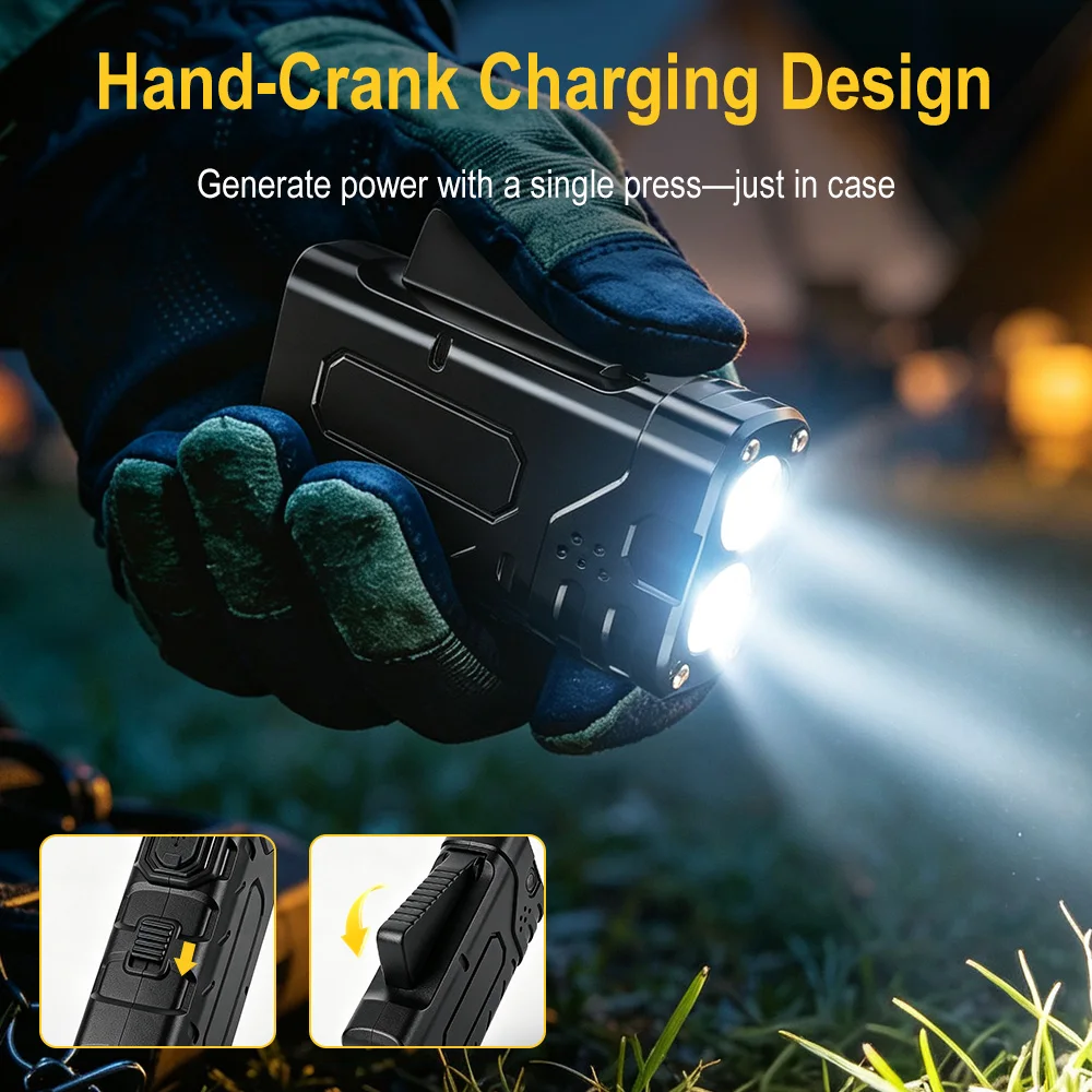 BORUIiT Ręczna latarka LED EDC – Outdoor Camping And Fishing recenzja i cena