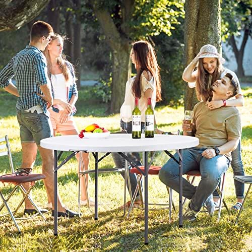 Okrągły składany stół kartowy  – Camping Outdoor Or Indoor recenzja i cena