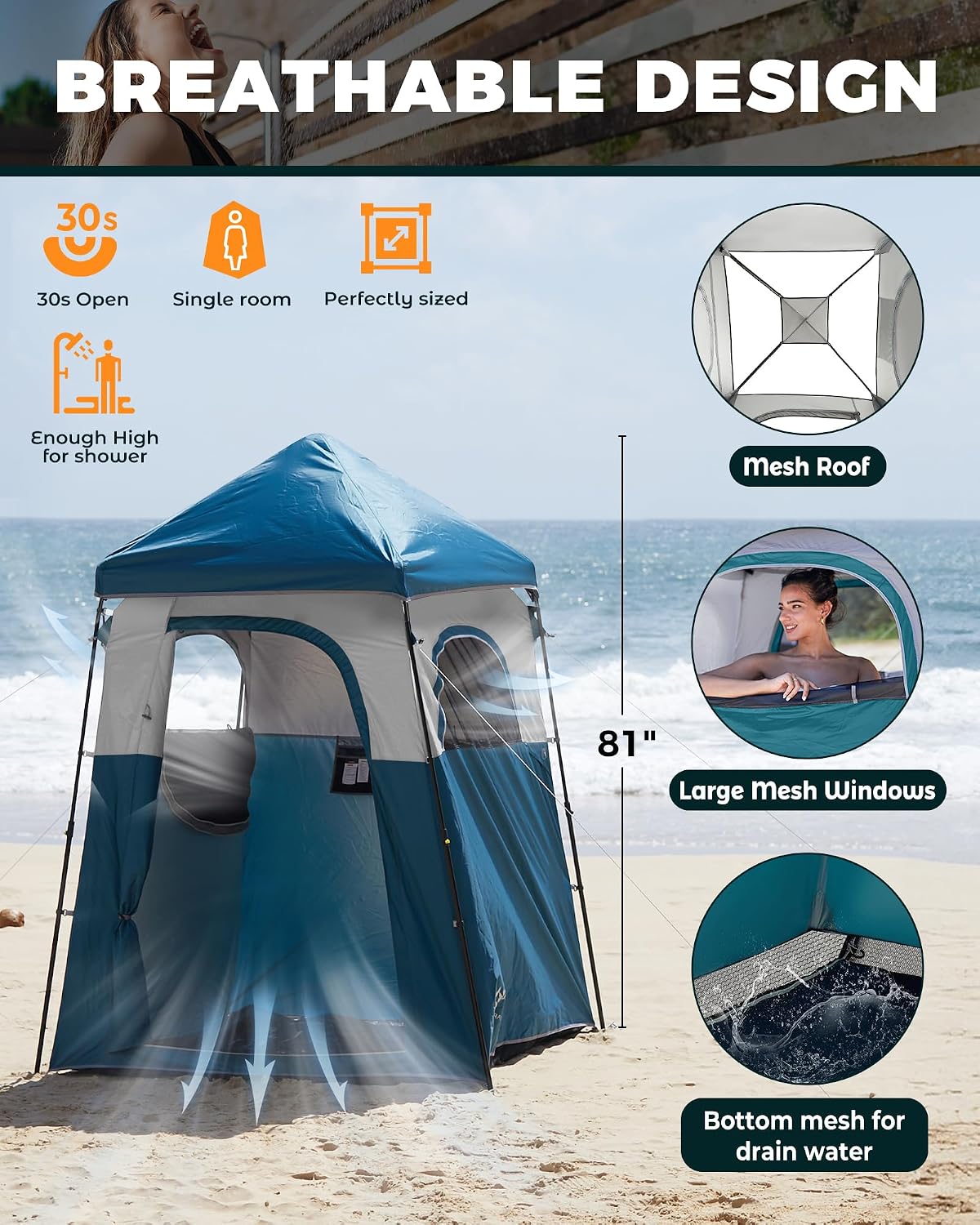 Przenośny namiot prysznicowy z – Outdoor Und Camping recenzja i cena