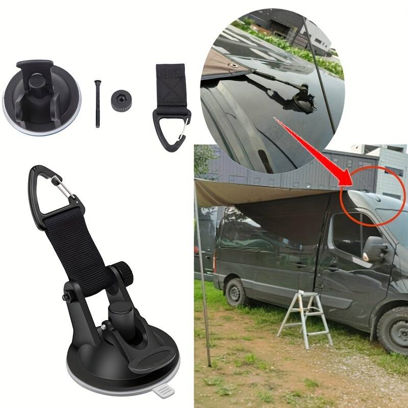4 szt. Haki mocujące z przyssa – Outdoor Camping Awning recenzja i cena